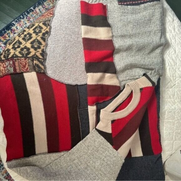 Anthropologie Recycled Sweater Throw Blanket - Picture 3 of 3